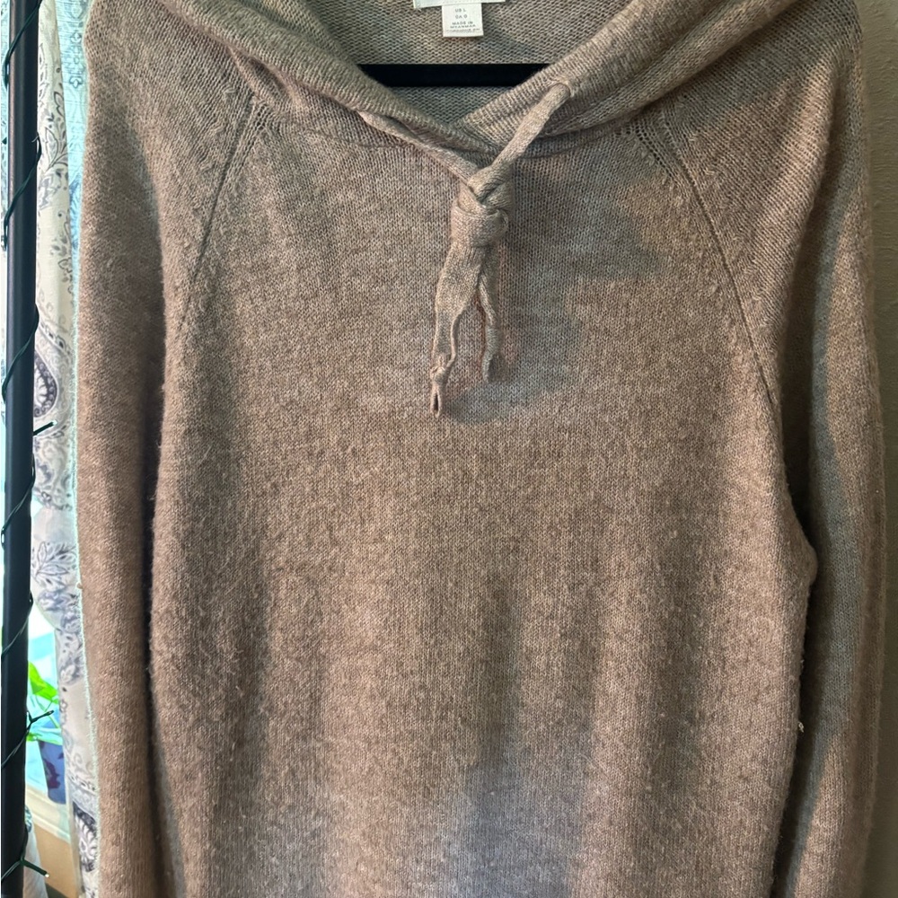 Cozy Tan Hooded Sweater